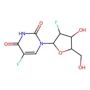Uridine, 2'-deoxy-2',5-difluoro- structure