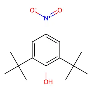 2,6-Di-tert-butyl-4-nitrophenol structure