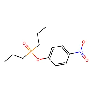 Phosphinic acid, dipropyl-, (p-nitrophenyl) ester structure