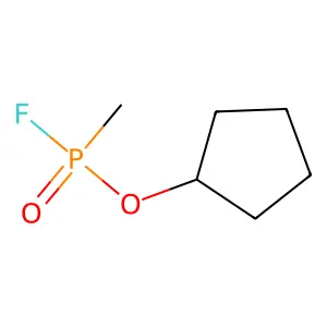 Cyclopentyl methylphosphonofluoridate structure