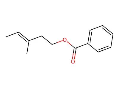 3-Methylpent-3-en-1-yl benzoate structure