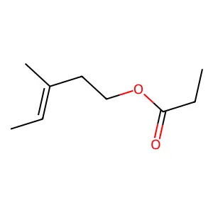 3-Penten-1-ol, 3-methyl-, 1-propanoate structure