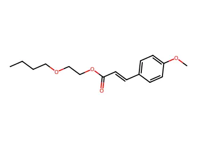 2-Butoxyethyl p-methoxycinnamate structure