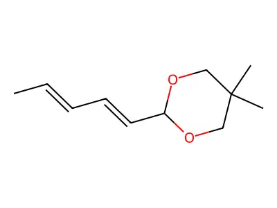 5,5-Dimethyl-2-penta-1,3-dienyl-1,3-dioxane structure