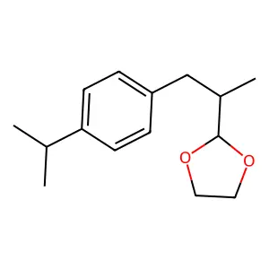 1,3-Dioxolane, 2-(1-methyl-2-(4-(1-methylethyl)phenyl)ethyl)- structure