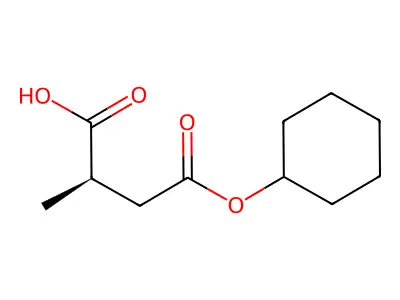 Butanoic acid, 2(or 3)-methyl-, cyclohexyl ester structure