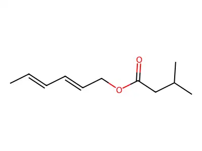 Hexa-2,4-dienyl 3-methylbutanoate structure