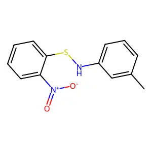 1-Nitro-2-(3-toluidinosulfanyl)benzene structure