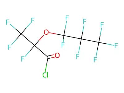 2,3,3,3-Tetrafluoro-2-(heptafluoropropoxy)propanoyl chloride structure