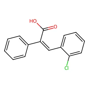 alphaPhenyl-2-chlorocinnamic acid structure