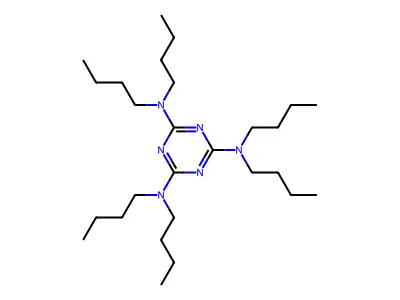 N2,N2,N4,N4,N6,N6-hexabutyl-1,3,5-triazine-2,4,6-triamine structure