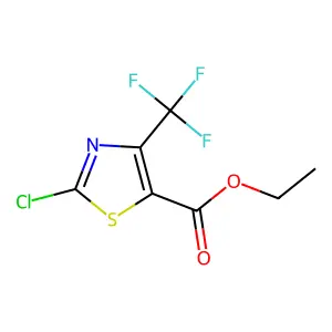 Ethyl 2-chloro-4-(trifluoromethyl)-1,3-thiazole-5-carboxylate structure