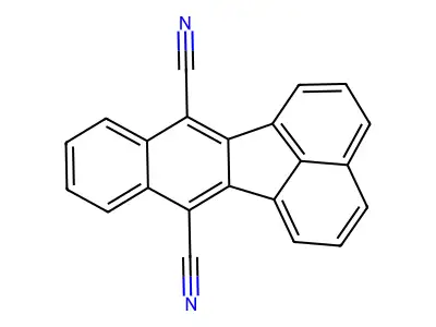 Benzo(k)fluoranthene-7,12-dicarbonitrile structure