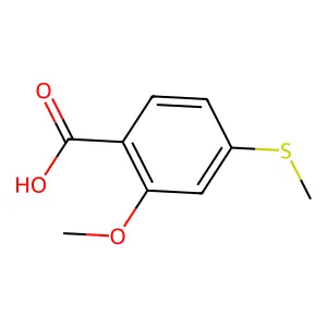 4-(甲硫基)-邻茴香酸 structure