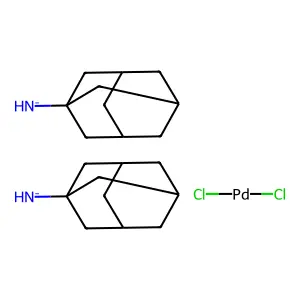 Bis(1-adamantylazanide);dichloropalladium structure