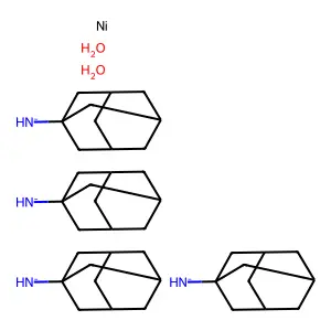Tetrakis(1-adamantylazanide);nickel;dihydrate structure