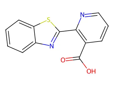 2-Benzothiazol-2-yl-nicotinic acid structure
