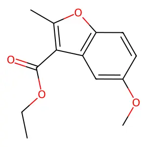 Ethyl 5-methoxy-2-methyl-1-benzofuran-3-carboxylate structure