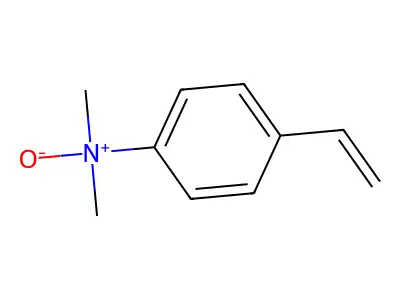 4-乙烯基-N,N-二甲基苯胺氧化物 structure
