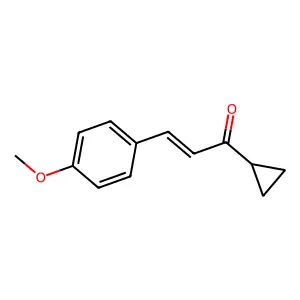 1-cyclopropyl-3-(4-methoxyphenyl)prop-2-en-1-one structure