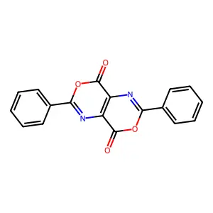 (1,3)Oxazino(5,4-d)(1,3)oxazine-4,8-dione, 2,6-diphenyl- structure