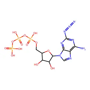 2-Azidoadenosine 5'-triphosphate structure