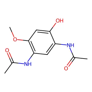 Acetamide, N,N'-(4-hydroxy-6-methoxy-1,3-phenylene)bis- structure