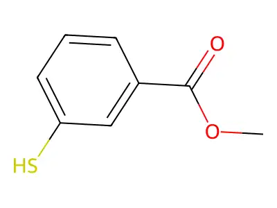 Methyl 3-mercaptobenzoate structure