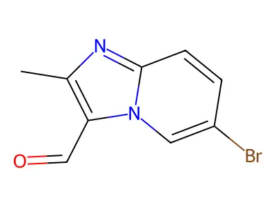 6-Bromo-2-methylimidazo[1,2-a]pyridine-3-carbaldehyde structure