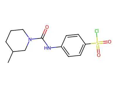 4-[(3-methylpiperidine-1-carbonyl)amino]benzenesulfonyl Chloride structure