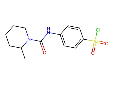 4-[(2-methylpiperidine-1-carbonyl)amino]benzenesulfonyl Chloride structure
