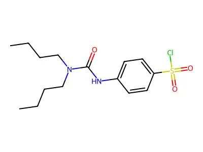 4-(3,3-Dibutyl-ureido)-benzenesulfonyl chloride structure