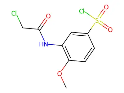 3-(2-Chloroacetylamino)-4-methoxybenzenesulfonylchloride structure