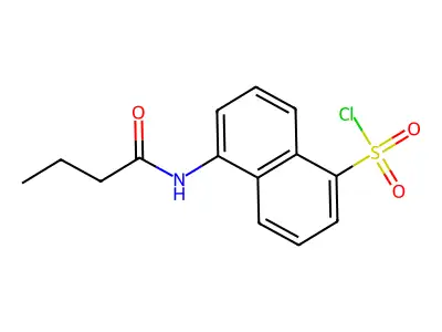 5-Butyrylamino-naphthalene-1-sulfonyl chloride structure
