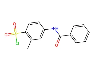 4-Benzoylamino-2-methylbenzenesulfonyl chloride structure