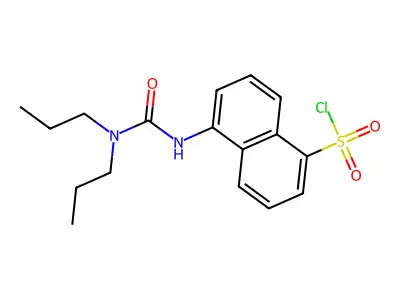 5-(dipropylcarbamoylamino)naphthalene-1-sulfonyl Chloride structure