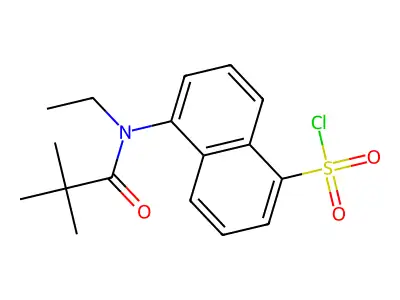 5-[(2,2-Dimethylpropionyl)ethylamino]naphthalene-1-sulfonyl chloride structure