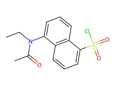 5-(N-Ethylacetamido)naphthalene-1-sulfonyl chloride structure
