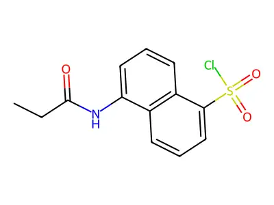 5-Propionylamino-naphthalene-1-sulfonyl chloride structure