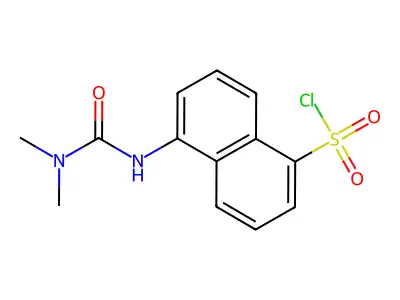 5-(dimethylcarbamoylamino)naphthalene-1-sulfonyl Chloride structure
