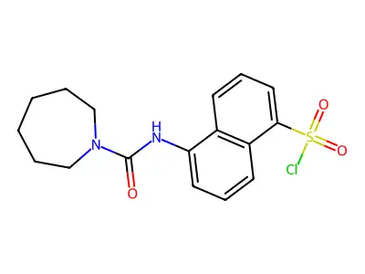 5-(Azepane-1-carboxamido)naphthalene-1-sulfonyl chloride structure
