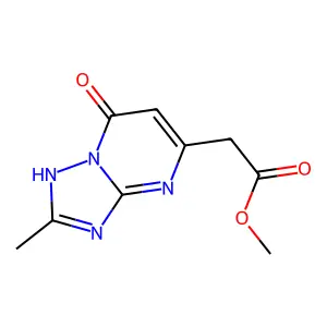 Methyl (2-methyl-7-oxo-4,7-dihydro[1,2,4]triazolo[1,5-a]pyrimidin-5-yl)acetate structure