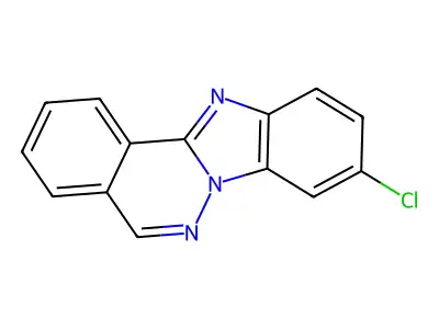 9-Chlorobenzimidazo[2,1-a]phthalazine structure