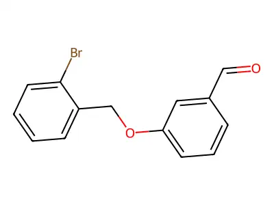 3-[(2-Bromobenzyl)oxy]benzaldehyde structure