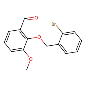 2-[(2-Bromobenzyl)oxy]-3-methoxybenzaldehyde structure