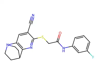 C19H17FN4OS structure