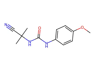 1-(2-Cyanopropan-2-yl)-3-(4-methoxyphenyl)urea structure