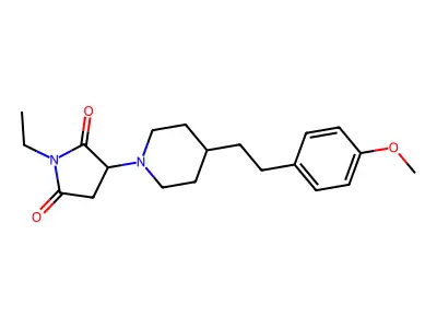 1-Ethyl-3-[4-[2-(4-methoxyphenyl)ethyl]piperidin-1-yl]pyrrolidine-2,5-dione structure