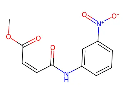methyl (2E)-3-[N-(3-nitrophenyl)carbamoyl]prop-2-enoate structure
