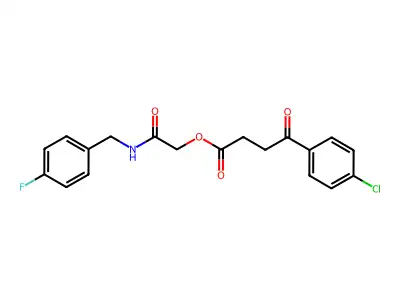 [2-[(4-Fluorophenyl)methylamino]-2-oxoethyl] 4-(4-chlorophenyl)-4-oxobutanoate structure